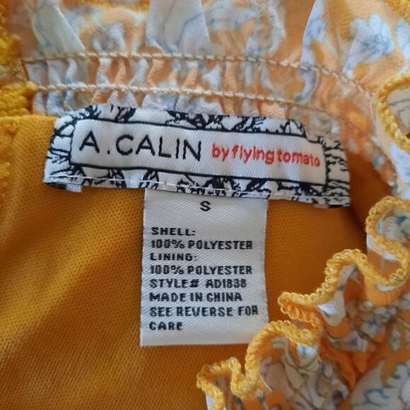 A. Calin by Flying Tomato Floral Ruffle Dress - Picture 4 of 4